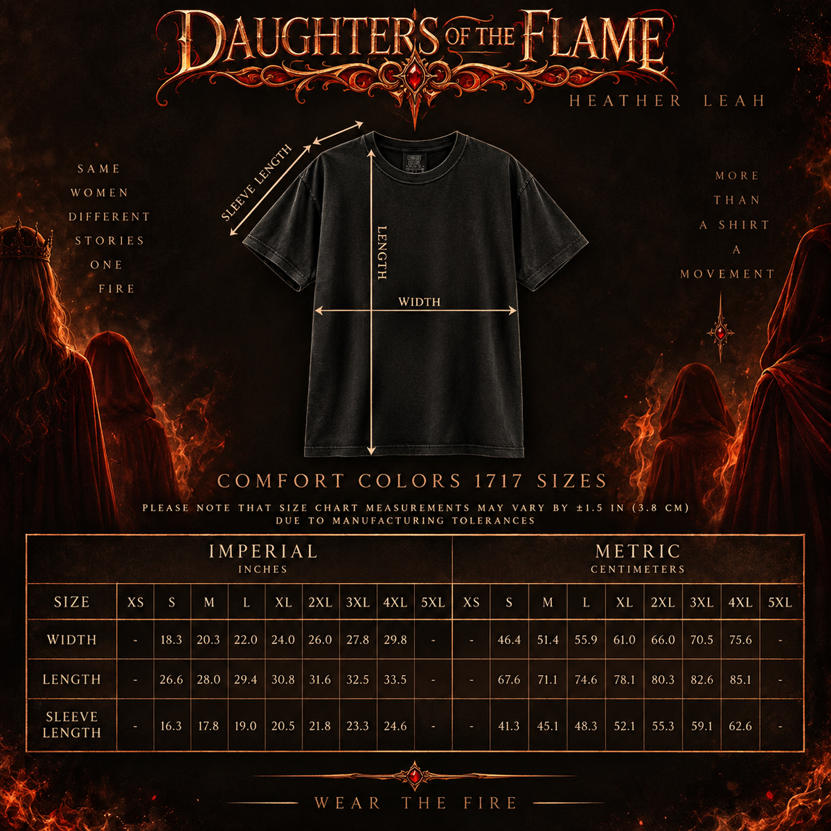 Daughters of the Flame™ Official Tee | Comfort Colors®