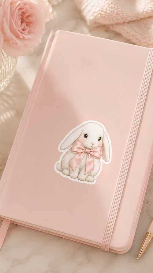 Blush Bunny Sticker